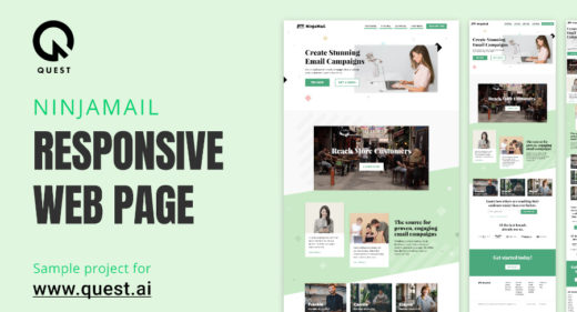 Ninjamail - Figma landing page template