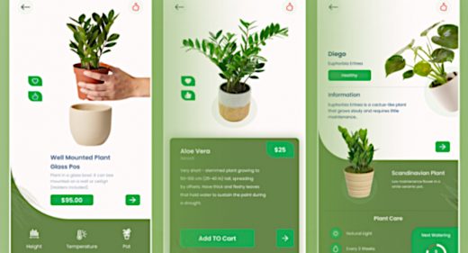 Plant care Figma mobile app concept