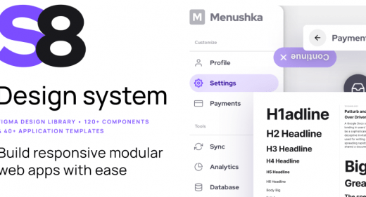 S8 Figma UI kit