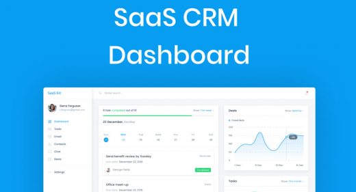 Saas free Figma dashboard template