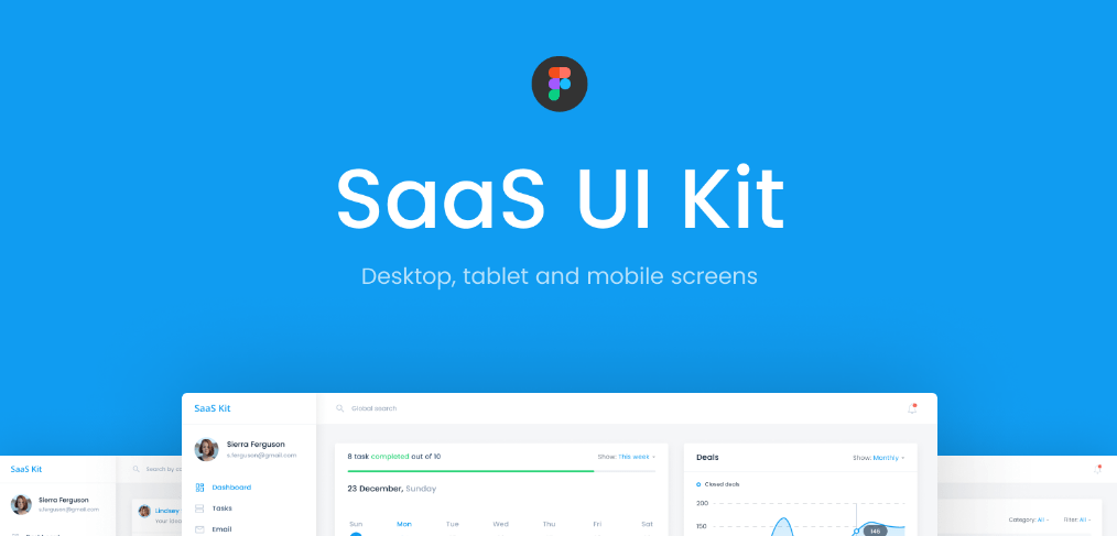 Saas ui kit figma