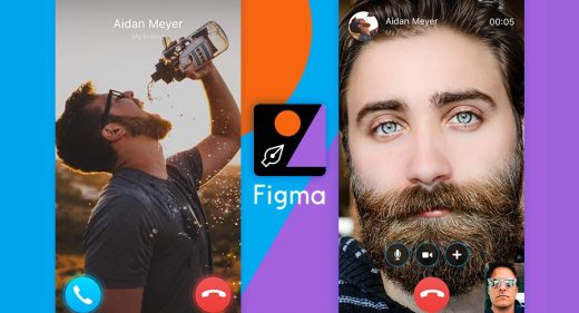 Skype Call Figma Mobile Concept