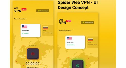 Spider web VPN mobile concept