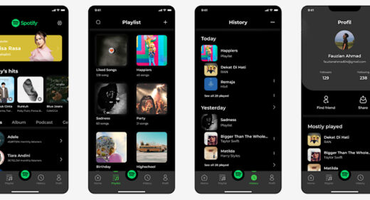 Spotify app redesign with Figma