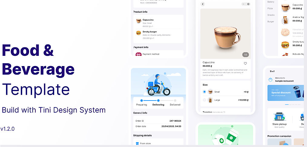Tini - Figma food app template