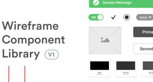 Wireframe component library