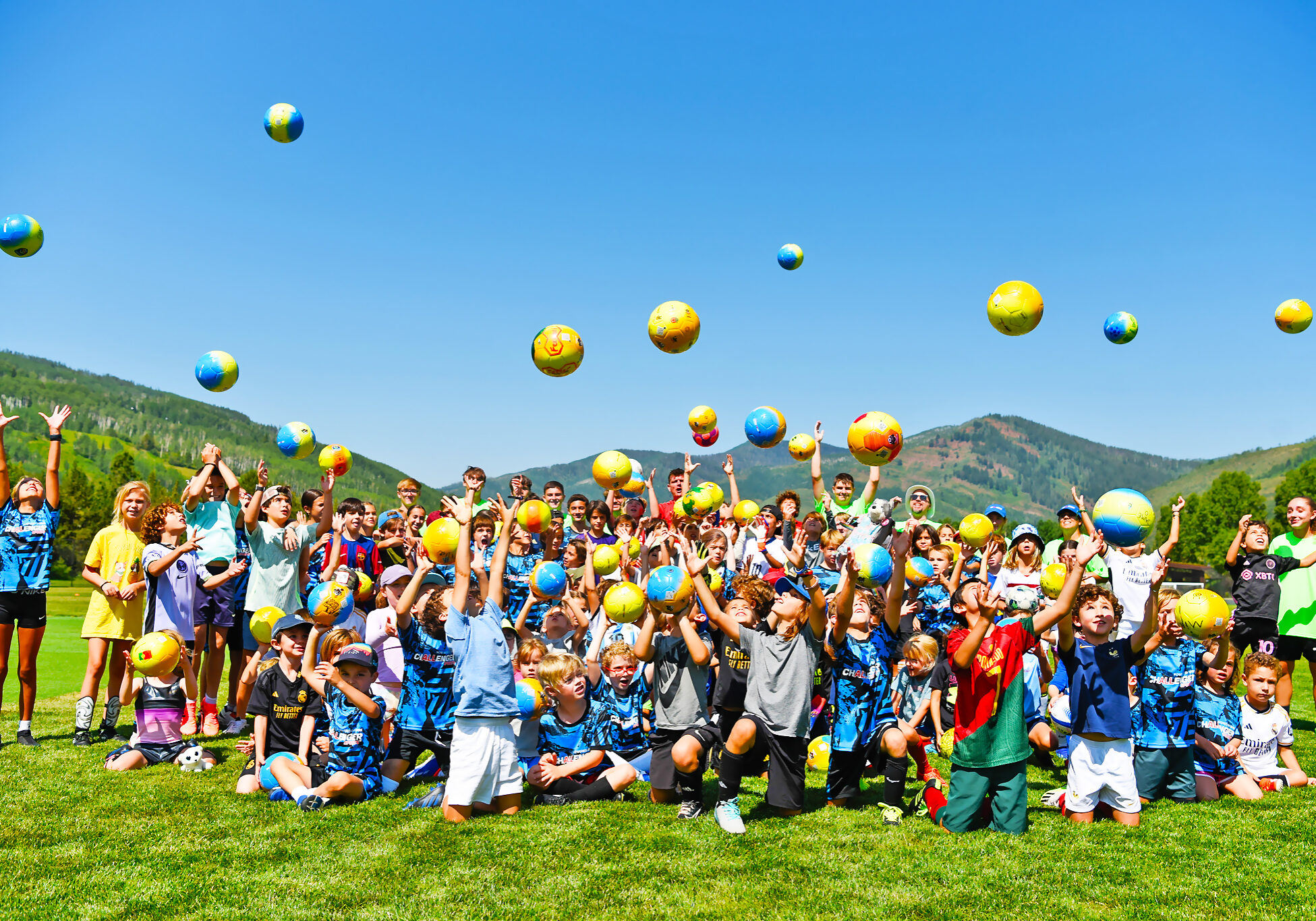 Soccer Camp Fun Large Group Photo Soccer Camp Fun Large Group Photo