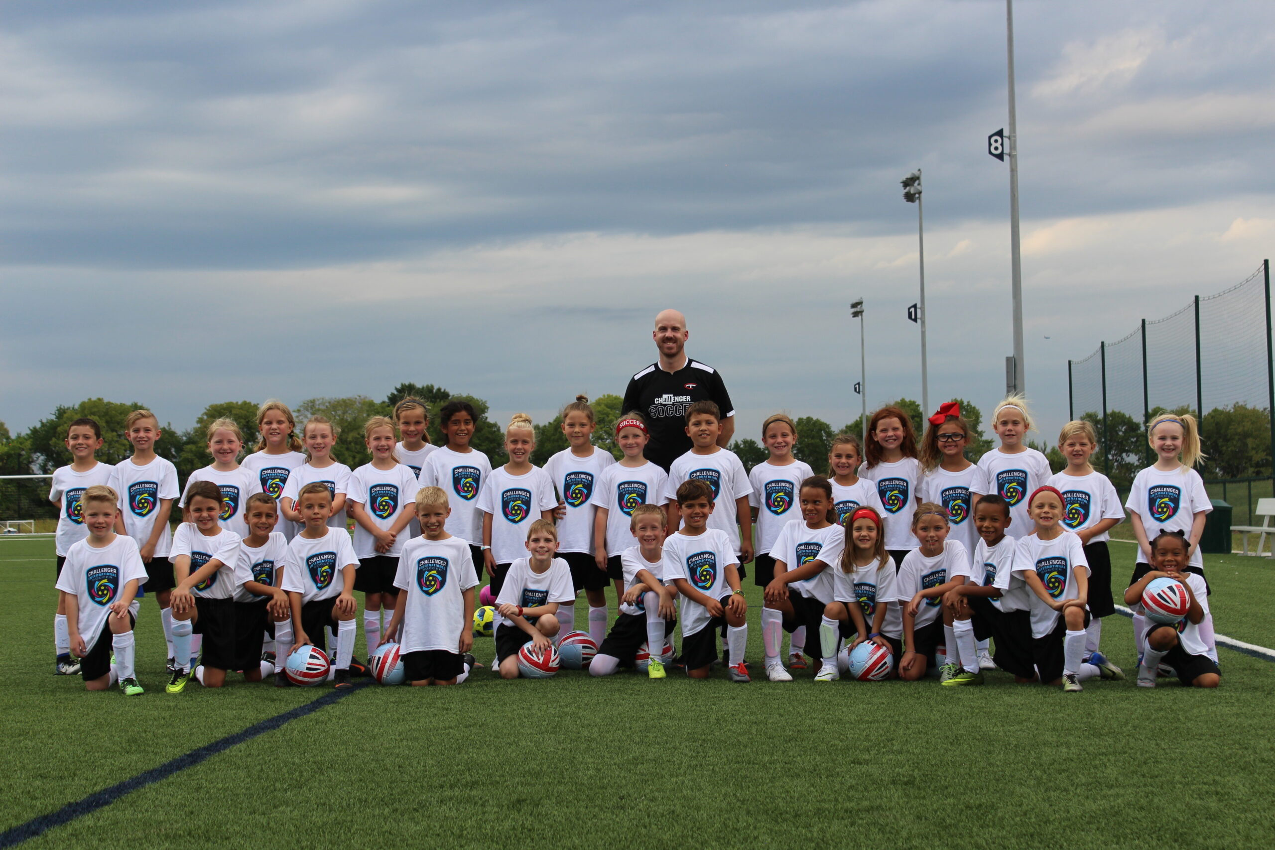 Challenger Sports Soccer Camp Group Photo of Players and Coaches Challenger Sports Soccer Camp Group Photo of Players and Coaches