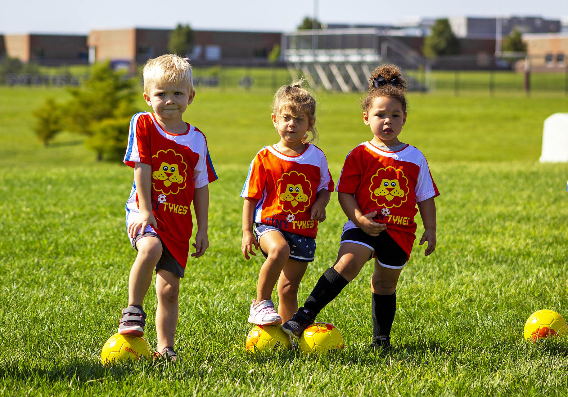 TinyTykes Kids Learning Soccer Skills TinyTykes Kids Learning Soccer Skills